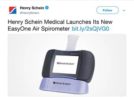 Henry Schein Enters the Spirometry Market