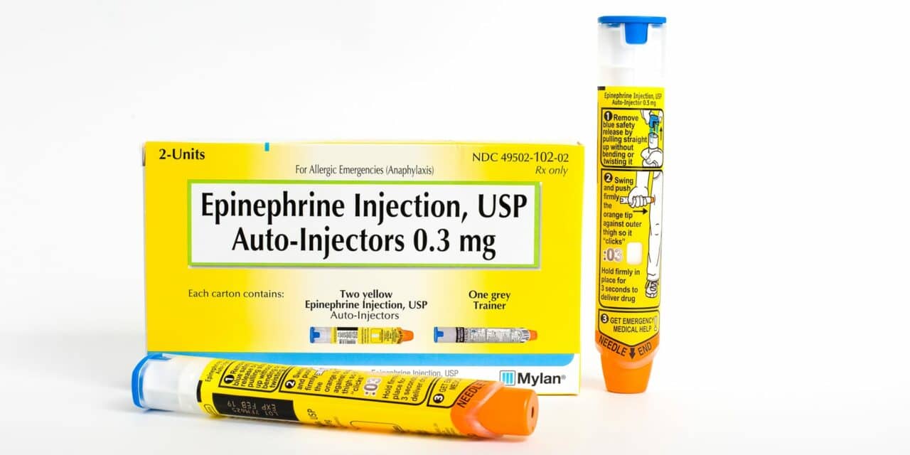Half of Adults with Severe Food Allergy Rx'd Epinephrine Pen RT