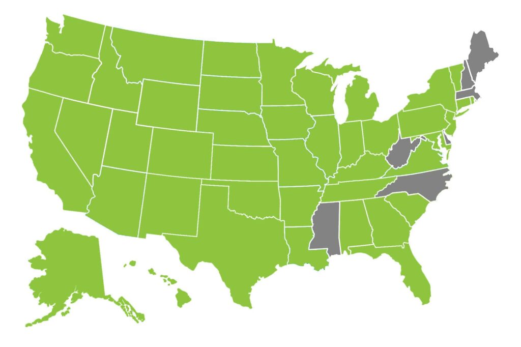 States reporting measles cases, as of Dec 31, 2025. Source: CDC