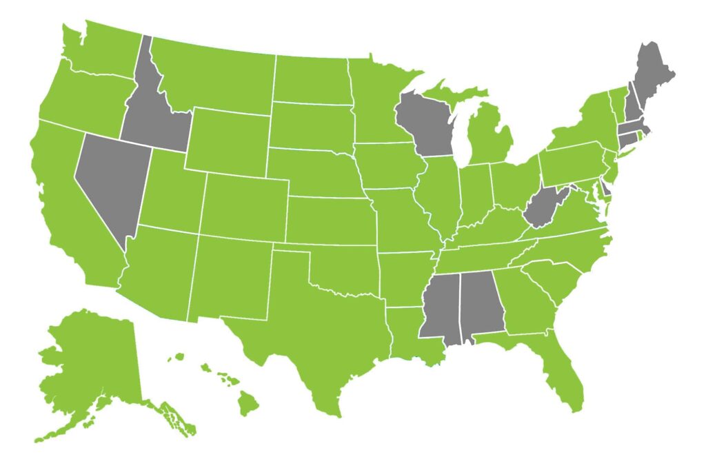 States reporting measles cases, as of July 18, 2025. Source: CDC
