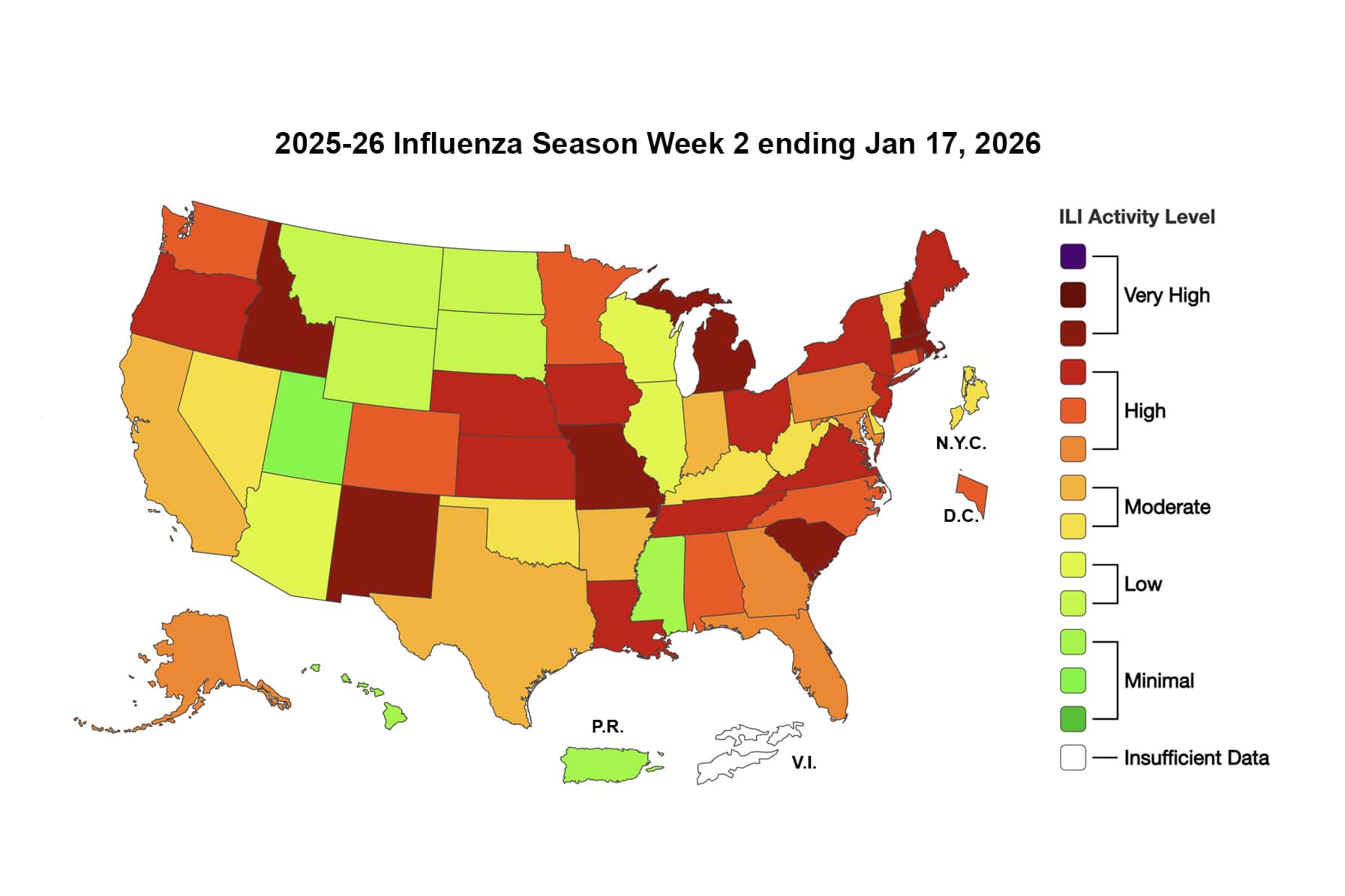 cdc flu update Jan 17