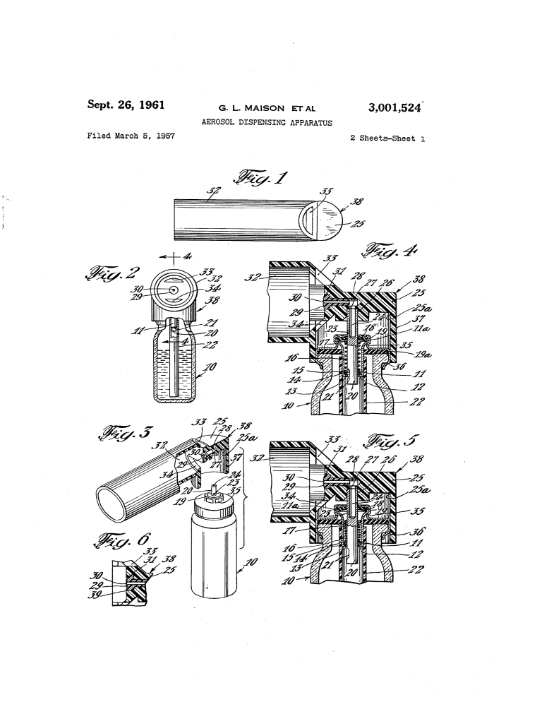 US patent for pressure metered dose inhaler