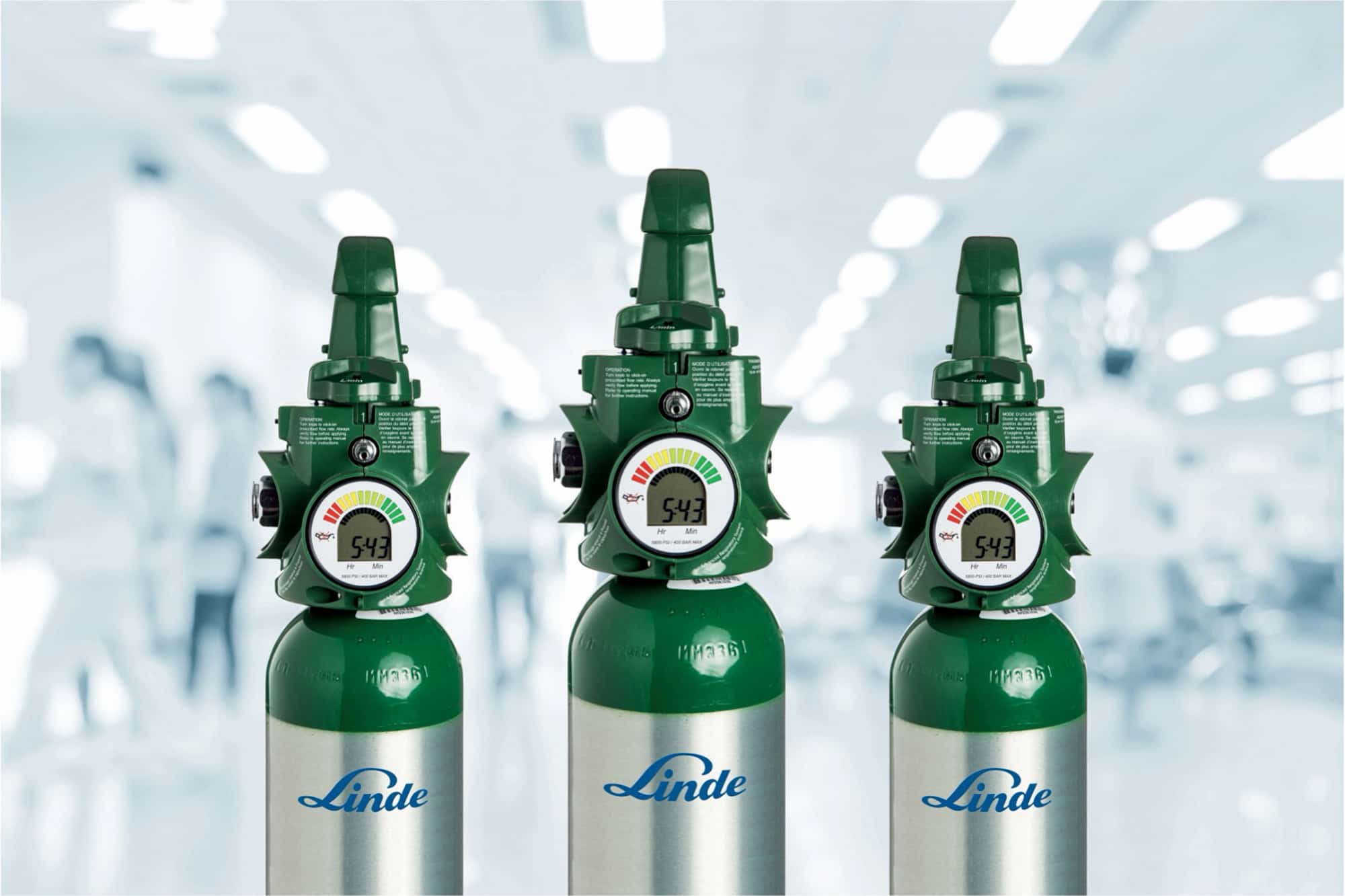 Linde Grab 'N Go oxygen therapy gas delivery