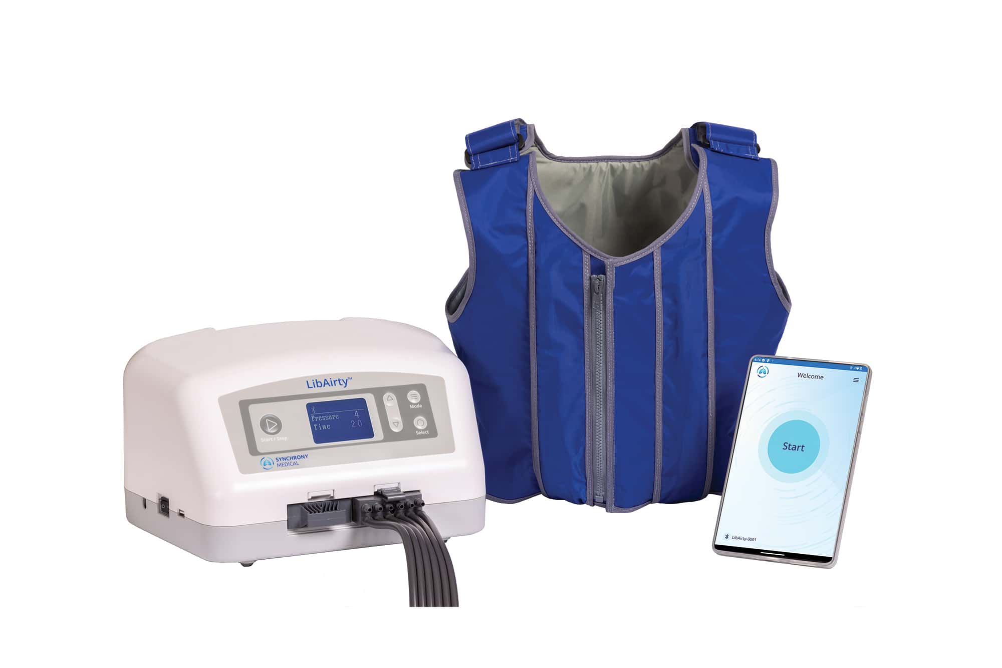 Synchrony Medical Libairty secretion clearance vest